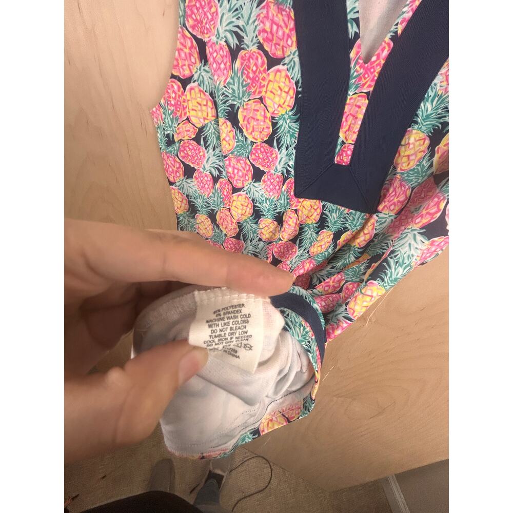 Simply Southern Pineapple Print Sleeveless Tunic Top Women’s XL - Picture 7 of 10